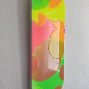 Colorful Parametric Epoxy Resin 3D Wall Art Decor, Contemporary Geometric Maximalist Abstract Modern Vibrant Painted Funky Cool Home Decor