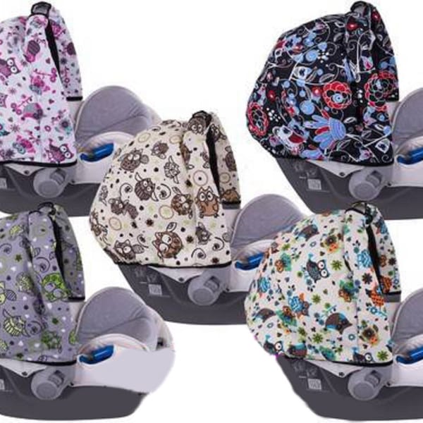 Universal baby car seat sun canopy UV protection shade shield wind cover waterproof hood