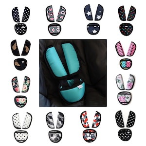 Baby Car Seat Shoulder Pads Pushchair strap belt crotch covers harness shoulder pads 3pcs set