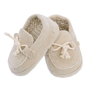Zapatos de bebé de piel sintética de color beige para cochecito de niño, mocasines, botines para bautizo, boda, calzado formal elegante para bebé