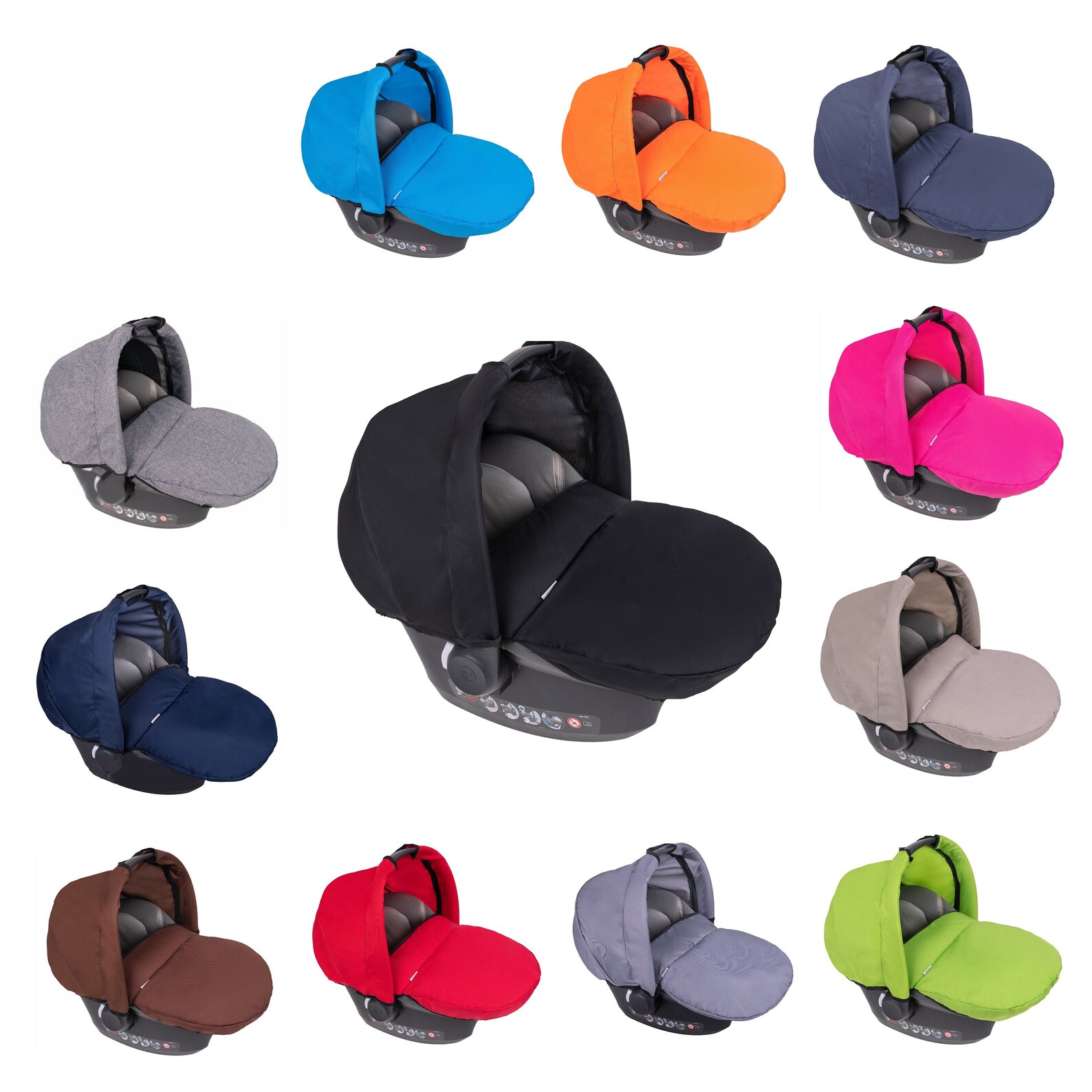 Universal Baby Car Seat 2pc Set Footmuff Cosy Toes Wind Etsy