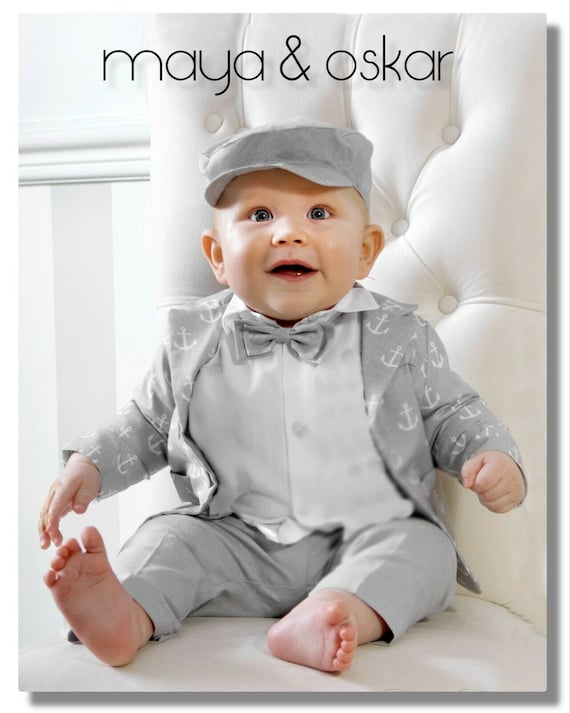 Baby Boy vestito bianco Smart Set Abito di Nozze Battesimo Battesimo Festa 