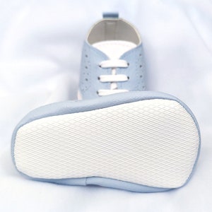 Baby BOYS Faux Leather Pram Cot Shoes Booties Christening Boys Wedding Baptism Smart Formal Party Footwear image 2