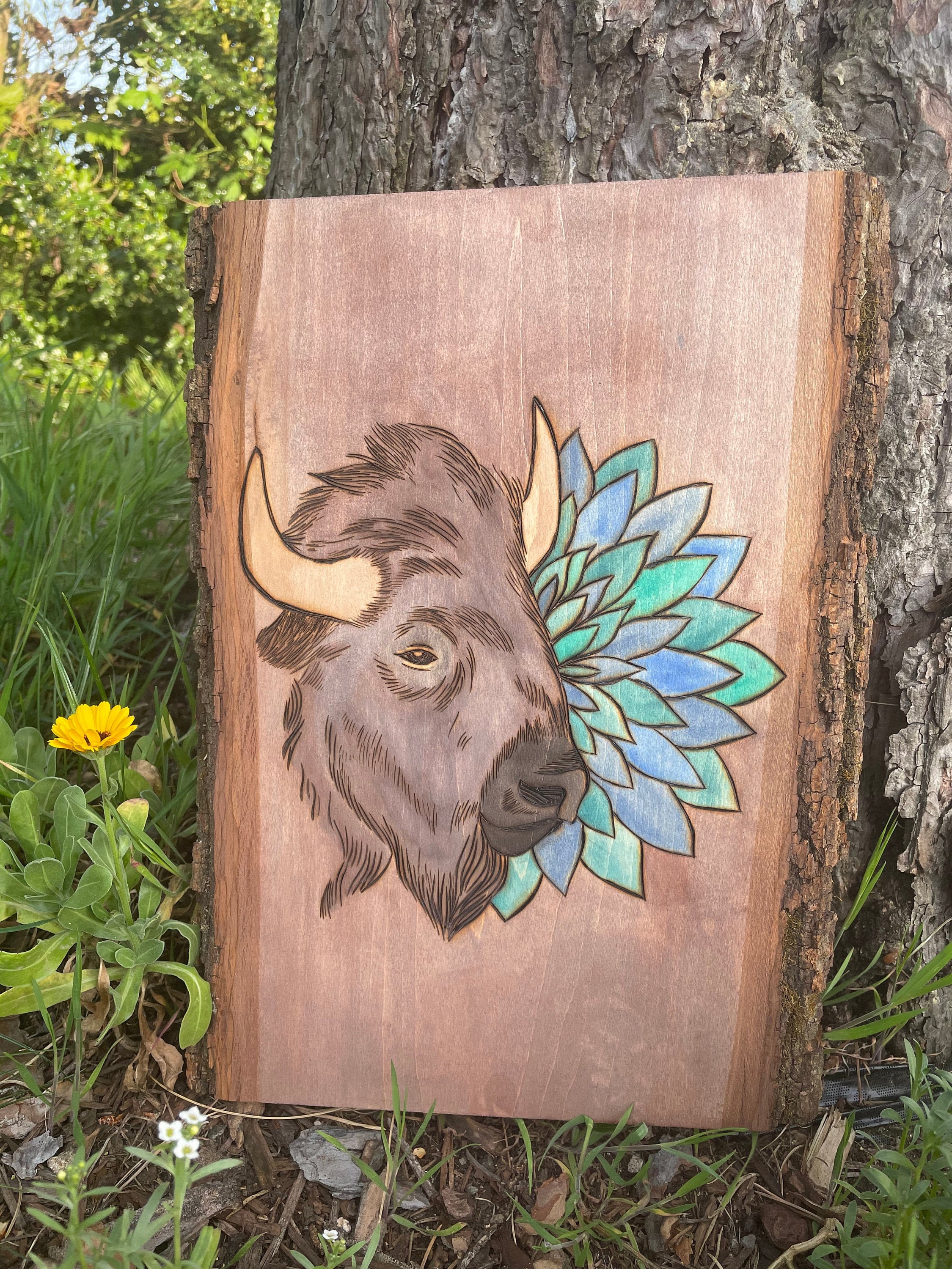 Buffalo HandMade Wood Burning Etsy