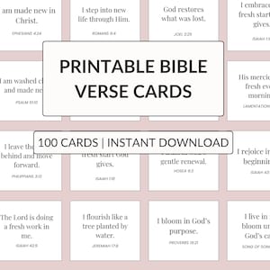 100 biglietti di affermazione cristiana primaverili stampabili, affermazioni bibliche, biglietti delle Scritture, biglietti di studio della Bibbia, biglietti di affermazione quotidiana stampabili