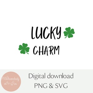 Lucky Charm SVG, PNG, digital download for cricut design space, silhouette studio, St. Patrick's Day