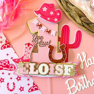 Erste Rodeo Cake Topper, erste Rodeo Geburtstagsparty, Cowgirl Cake Topper, Western Girl Party, erste Rodeo Party Dekoration, Cowgirl Decor