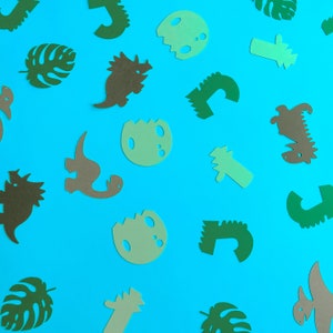 Dinosaurier Konfetti, Dino-Babyparty, Dino-Tischdekoration, Dino-Geburtstagsdekoration, Dinosaurier-Party, T-Rex-Party, Namenskonfetti, Dino-Dekor