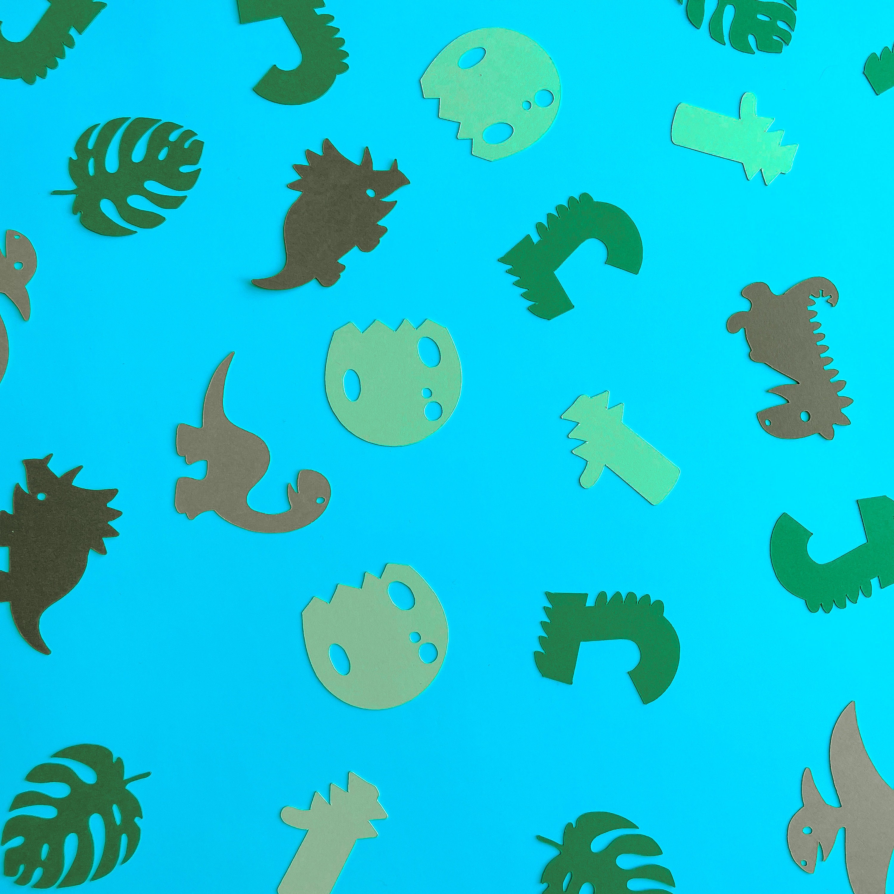 Dinosaur Confetti Dino Baby Shower Dino Table Scatter Dino Birthday Decorations Dinosaur Party TRex Party Name Confetti Dino