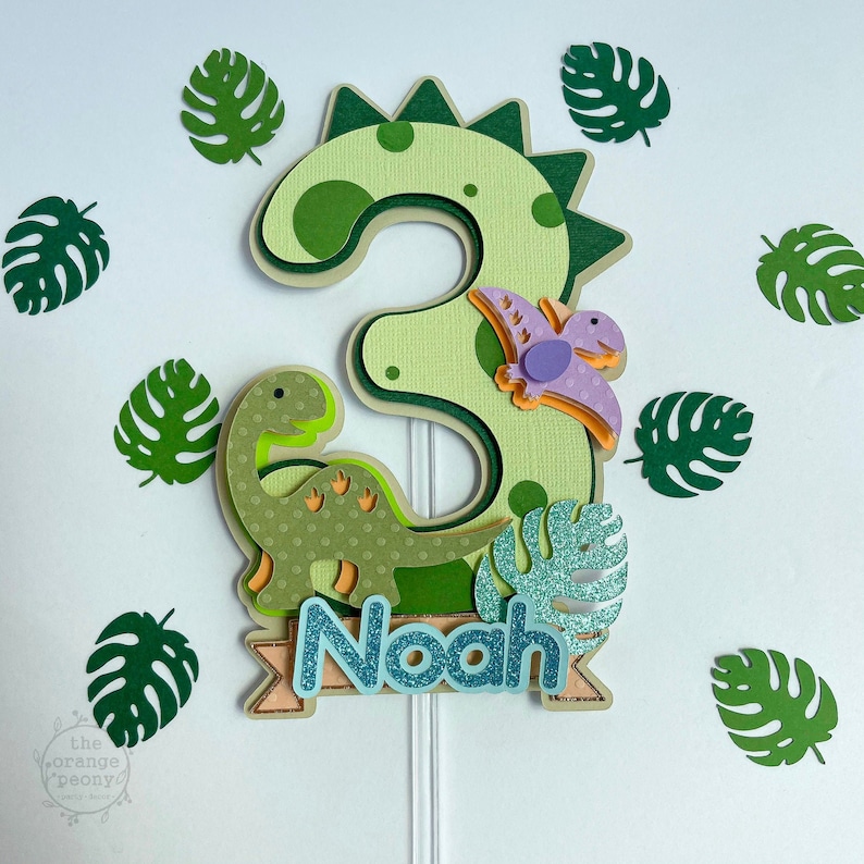 dinosaur cake topper