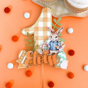 Some Bunny Is One, Bunny Cake Topper, Easter First Birthday, Bunny Cake Smash, Easter High Chair Banner Garland, Easter Party Decoration