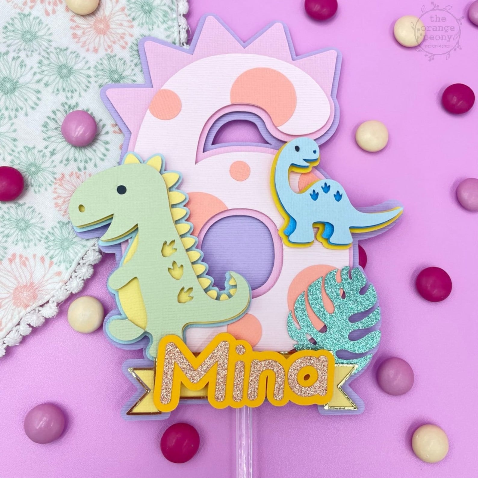 Dinosaur Cake Topper Dinosaur Birthday Happy Birthday Cake - Etsy
