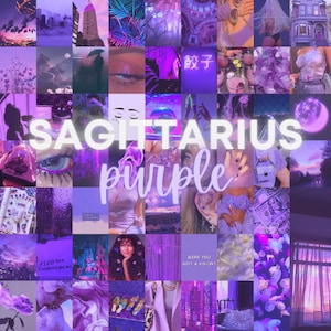 Purple Photo Wall Collage Kit | DIGITAL DOWNLOAD 60PCS