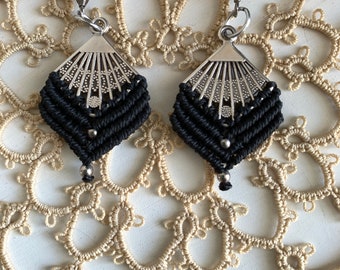 macrame Boho ethnic/Gypsy earrings