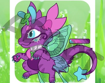 Furry Adopt Adoptable Fursona Butterfly Fairy Dragon Character DIGITAL DOWNLOAD