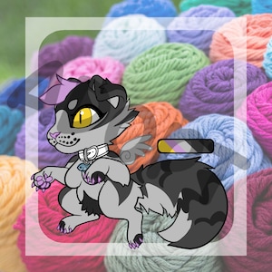 Furry Adopt Adoptable Fursona Scottish Fold Cat DIGITAL DOWNLOAD