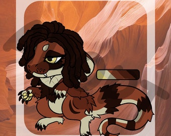 Furry Adopt Adoptable Fursona Cape Coral Python Snake Adopt Character DIGITAL DOWNLOAD