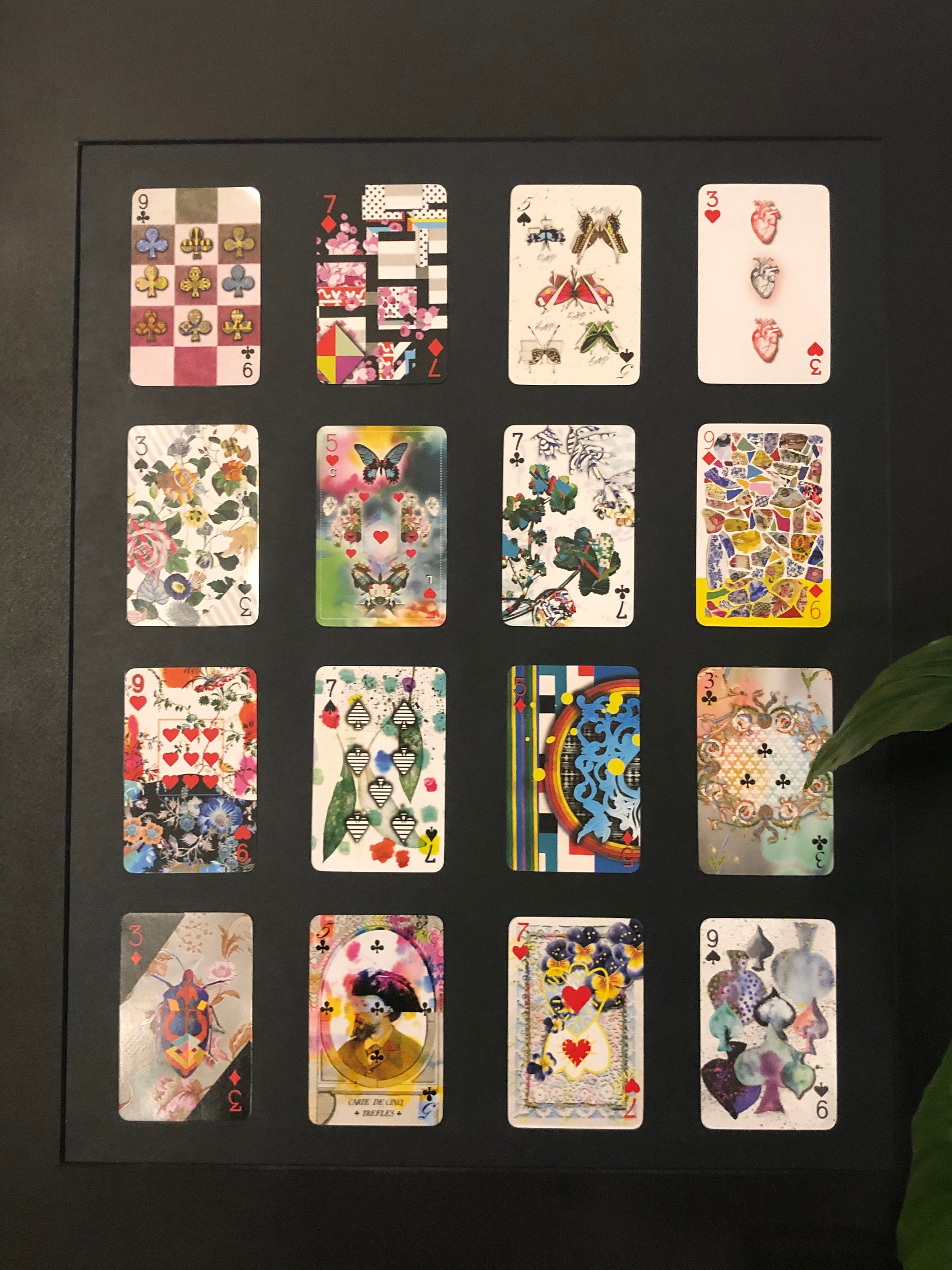 Christian Lacroix Framed Playing Cards Etsy
