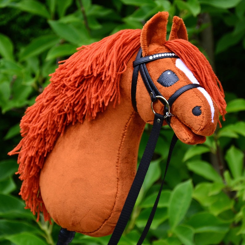 Hobby Horse Chesnut 100 Handcrafted Hobby Horse With Stick Etsy