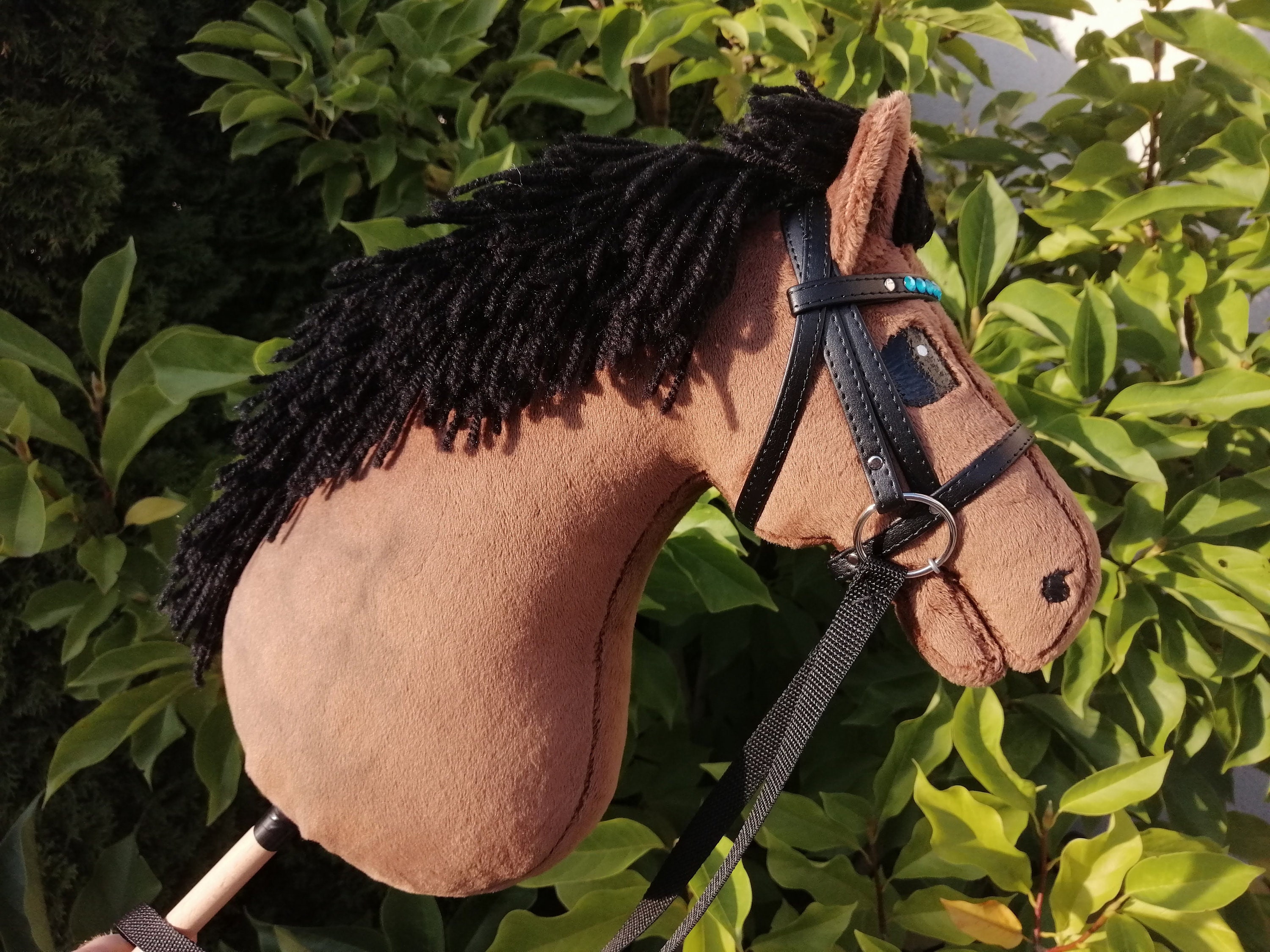 Hobby Horse Dun Black Bridle Etsy Canada
