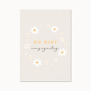 Geburtstagskarte "Daisy No.1" | schöne Geburtstagskarten | moderne Geburtstagskarte  | Blumen-Motiv | Daisy | Gänseblümchen Geburtstagskarte