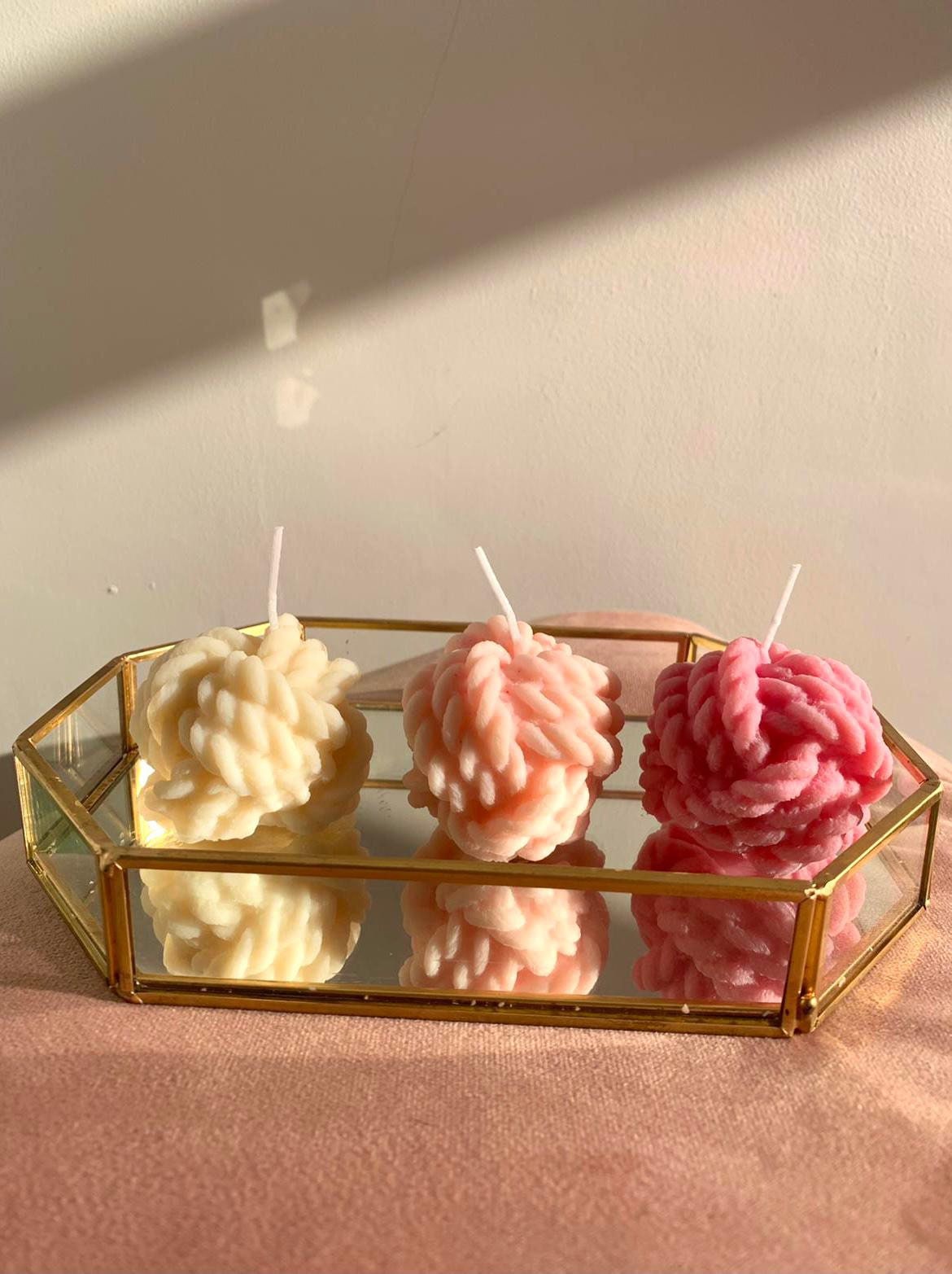 Three scented rope candles bundle Multiple colours Rope Etsy
