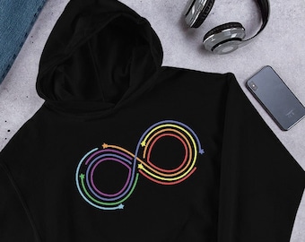 Autism Awareness Rainbow Hoodie Neurodiversity Shirt Autism Acceptance Jumper Mom Autistic Sweatshirt Special Needs Teacher Gift Pullover