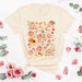 Peach Cottage Core T-Shirt Peach Clothes Peach Shirt Garden Aesthetic Clothing Cottagecore Clothes Botanical Peach Print