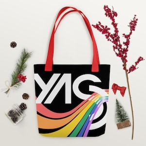 YAS Tote Bag Reusable Bag ECO Friendly Gift for Friend Farmers Market Tote Vegan Bag Gay Friend Gift Pride Parade Purse Gay Christmas Gift
