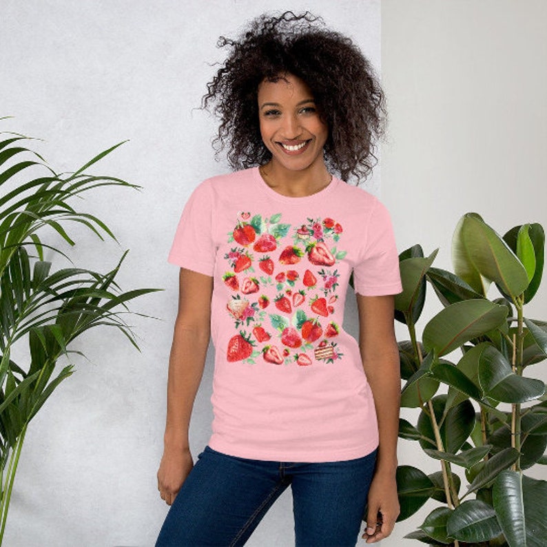 Strawberry Cottage Core T-shirt Strawberry Clothes Strawberry - Etsy