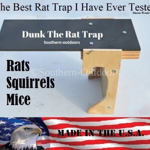 Walk The Plank Rat Trap - Bucket Trap - Rat & Squirrel Trap - Auto Reset - Dunk Trap - Rodent Pest Control