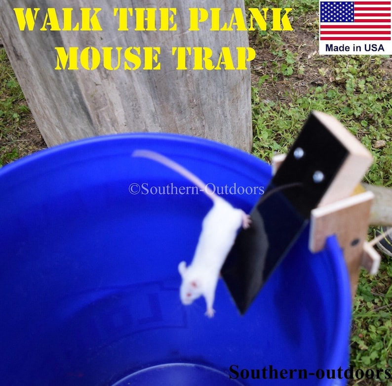 Original Walk the Plank Mouse Trap Bucket Trap Auto Reset Rodent Pest