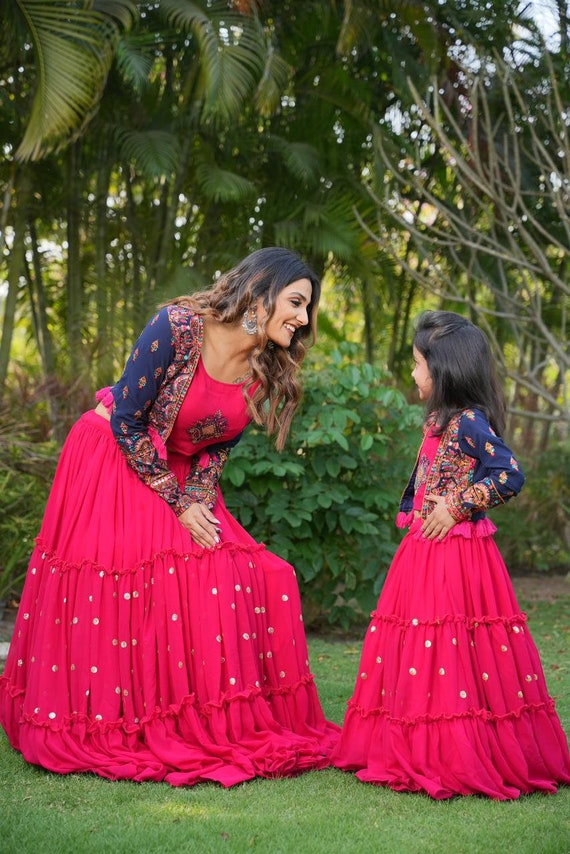 Mother Daughter Combo Dress, Length : Comfortable, Age Group : Both at Rs  6,000 / Set in Mahabubabad