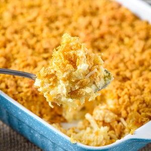 BEST Cheesy Hash Brown Casserole | Funeral Potatoes RECIPE Instant Digital Download