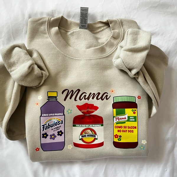 Mama Spanish funny mother day Crewneck sweater, birthday gift, anniversary, mother day gift, de le las madres