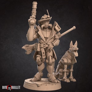 Warforged Artificer with Dog - Bite the Bullet Fantasy D&D