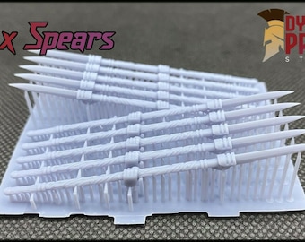 10x Spartan Spears - Marine Gebisse Kriegssocken Sci-Fi Custom 32 mm