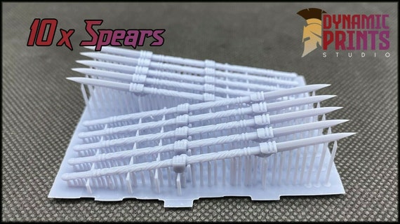 10x Spartan Spears - Marine bits War gaming Sci-Fi Custom 32mm