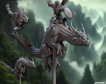 Spiritual Dragon Rider - Javelin Monkey - Artisan Guild - Dungeons and Dragons