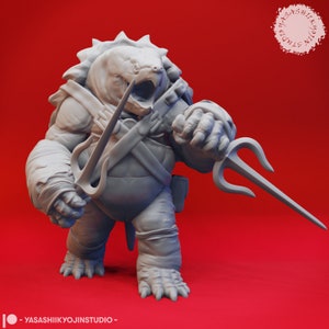 Ninja Mönch Tortle - Dolche - Yasashii - Monster Dungeons and Dragons 32 mm