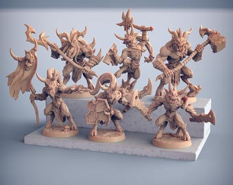Abyss Demons - Devil Warriors - Modular Weapons - Artisan Guild - D&D 32mm