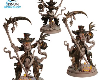 Zucche Dall'inferno, Mostri Halloween D&D Pathfinder Fantasy Miniatura In Resina Stampata In 3D - Italia - Foto 4