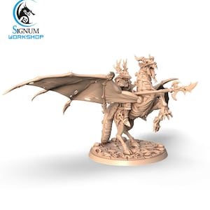 Mounted Vampiric Lance Knight - Signum Games - Fantasy Dungeons and Dragons Mini