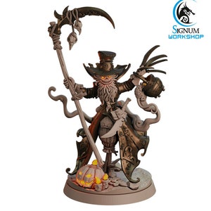 Pumpkin Scarecrow Scythe - Signum Games - Fantasy Dungeons and Dragons Mini