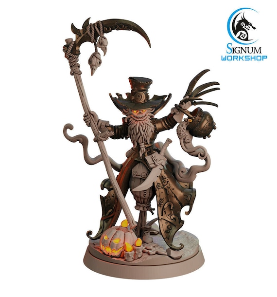 Pumpkin Scarecrow Scythe - Signum Games - Fantasy Dungeons and