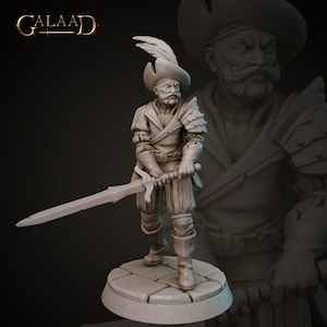 Human Mercenary - Fighter - Galaad Miniatures - Dungeons and Dragons