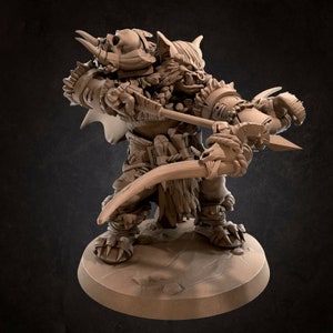Reaver - Bugbear Monster Bite the Bullet Unit 32mm Fantasy Fantasy D&D Tauren