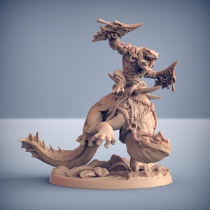 Swamp Gurunda Mounted C - Artisan Guild Fantasy Dungeons and Dragons Miniature