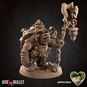 Druid - Tortle Monster Bite the Bullet Unit 32mm Fantasy Fantasy D&D Turtle