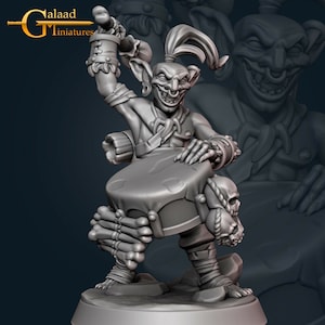 Goblin - Drummer Bard - Galaad Miniatures - Fantasy Dungeons and Dragons Mini